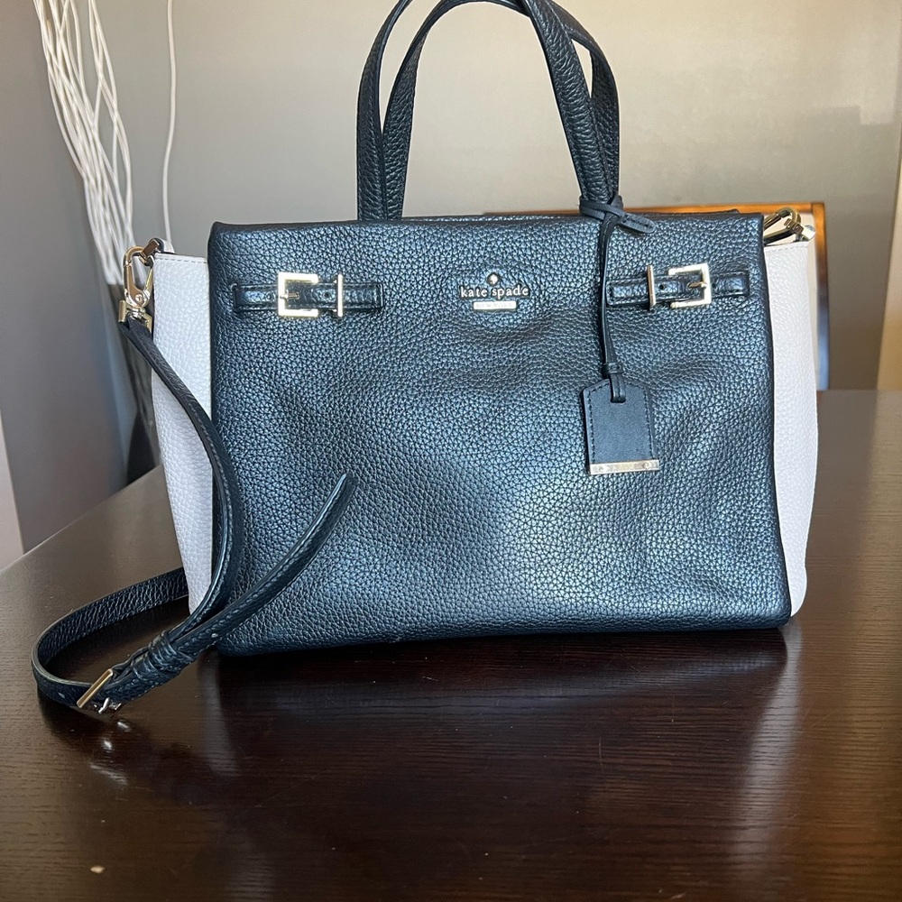 Kate Spade Black and Cream Women's Bag